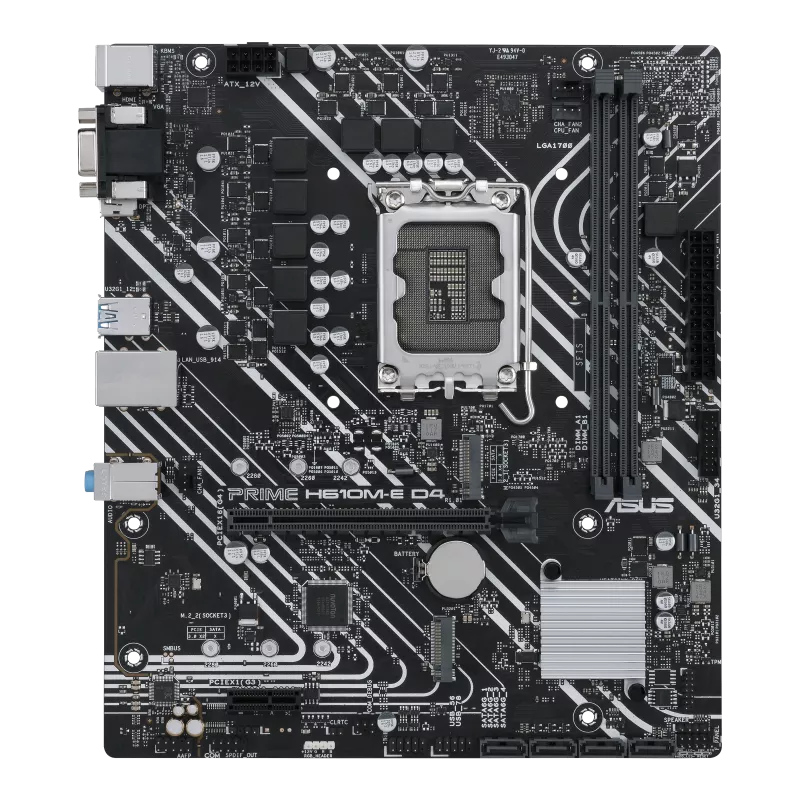 Asus Prime H610M E D4 DDR4  Motherboard For Intel 12th GEN view 5